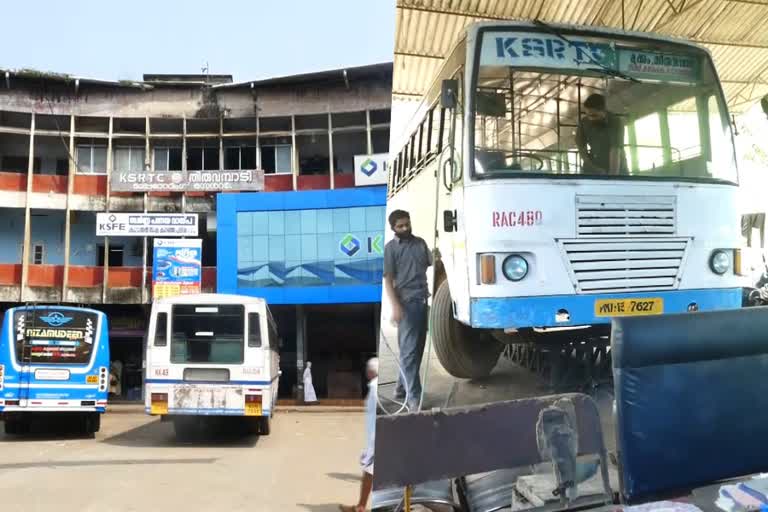 tiruvambadi ksrtc depo  the construction work  ksrtc  ksrtc kozhikode  tiruvambadi sub depo  latest news in kozhikode  latest news today  എട്ട് വർഷം മുമ്പ് തറക്കല്ലിട്ടിടും  നിര്‍മാണ പ്രവര്‍ത്തനം  പ്രതിഷേധം ശക്തമാക്കാന്‍ പ്രദേശവാസികള്‍  കെഎസ്ആർടിസി  തിരുവമ്പാടി  മലയോരത്ത് പ്രതിഷേധം  സബ് ഡിപ്പോ  കോഴിക്കോട് ഏറ്റവും പുതിയ വാര്‍ത്ത  ഇന്നത്തെ പ്രധാന വാര്‍ത്ത  ഏറ്റവും പുതിയ വാര്‍ത്തകള്‍