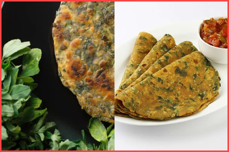 Methi Paratha in Winter