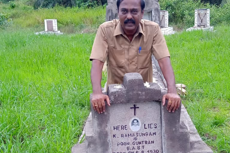 Search of father's grave through Google.! Social activist went to Malaysia...