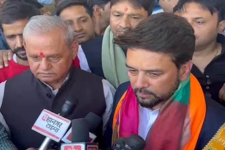 Union minister Anurag Thakur