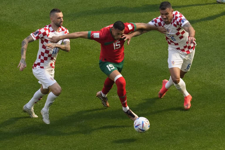 The Moroccans didn’t just defend and troubled Croatia’s defense, including with a thumping second-half shot from Achraf Hakimi that goalkeeper Dominik Livakovic had to punch away with both fists.