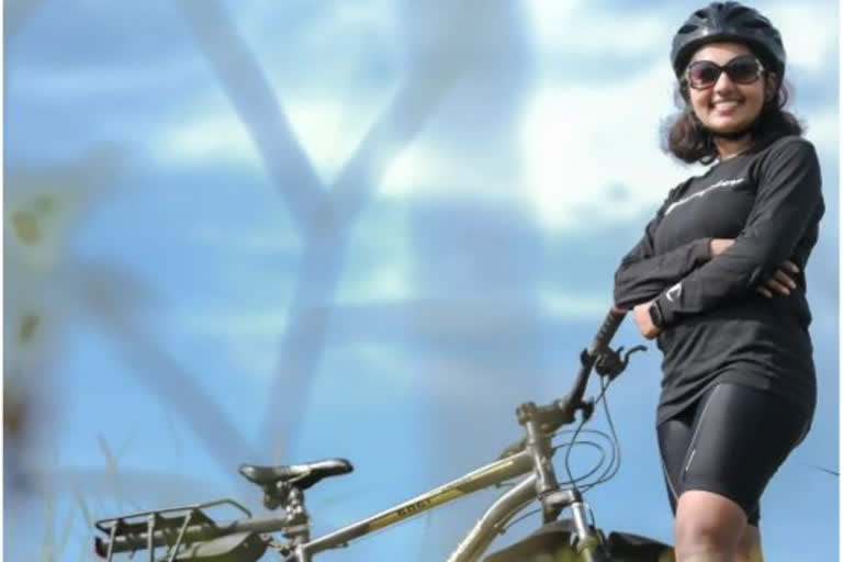 Kerala girl on a cycle expedition to 22 countries