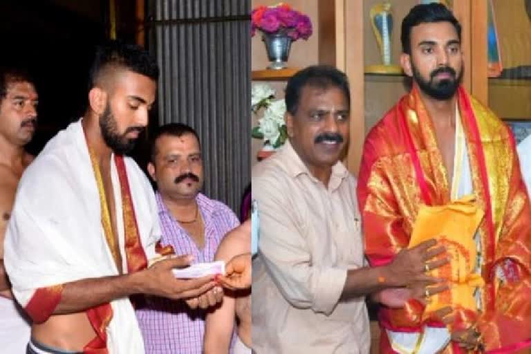 KL Rahul visited Kukke Subrahmanya temple