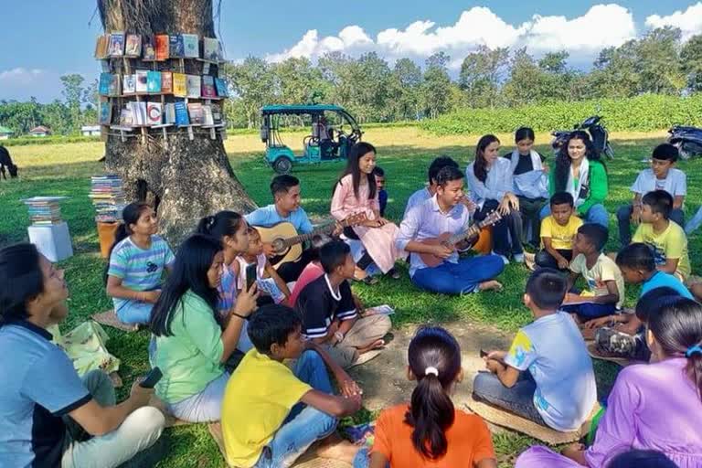 Gambling and alcohol make way for tree library here