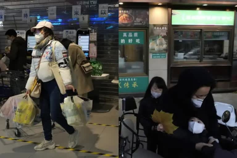 Panic buying in Beijing as city adds new quarantine centres  Daily covid cases increase in China  Panic buying in Beijing  ചൈനയിലെ കൊവിഡ് രോഗികളുടെ  ബീജിങ്ങില്‍ കൊവിഡ് നിയന്ത്രണങ്ങള്‍  സീറോ കൊവിഡ്  daily covid cases in china  zero covid policy of china  covid cases in Beijing  ബീജിങ്ങിലെ കൊവിഡ് കേസുകള്‍