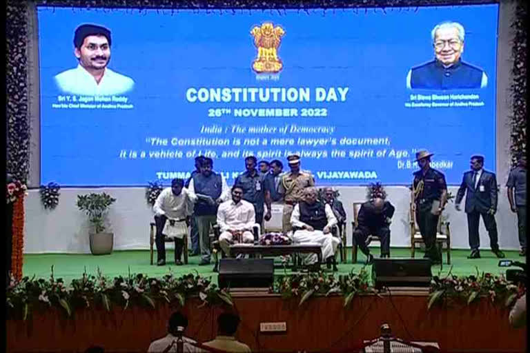 CM And Governor At Constitution Day Program