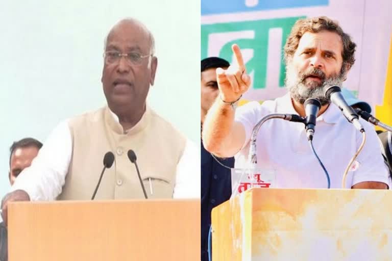 Will walk on road to unity till every word of Constitution is upheld  constitution day  Mallikarjun Kharge  Mallikarjun Kharge tweet on constitution day  Mallikarjun Kharge tweet  Rahul Gandhi  Rahul Gandhi tweet on constitution day  Rahul Gandhi tweet  ട്വീറ്റ് പങ്കുവച്ച് ഖാര്‍ഗെയും രാഹുലും  ഭരണഘടന ദിനത്തില്‍ ട്വീറ്റ് പങ്കുവച്ച് ഖാര്‍ഗെ  ഭരണഘടന നിർമാണ സഭ  ഭരണഘടന നിര്‍മാണ സഭ  Constituent Assembly  രാഹുല്‍ ഗാന്ധി  കോണ്‍ഗ്രസ് അധ്യക്ഷന്‍ മല്ലികാര്‍ജുന്‍ ഖാര്‍ഗെ  നവംബർ 26