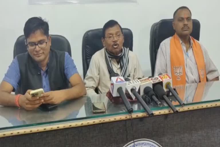 BJPs press conference regarding swearing of tribals