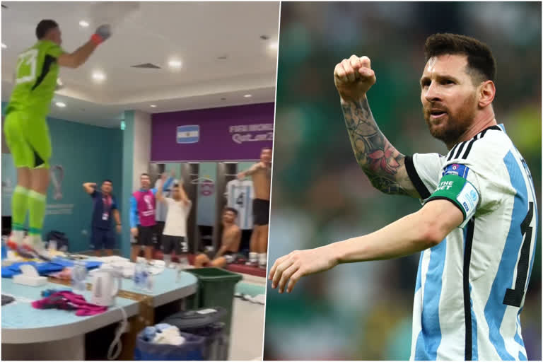 fifa world cup 2022  world cup 2022  agrentina  agrentina celebrations  lionel messi  അര്‍ജന്‍റീന  മെക്സിക്കോ  മെസി  ഖത്തര്‍ ലോകകപ്പ്  അര്‍ജന്‍റീനന്‍ ടീം ആഘോഷം  ലോകകപ്പ് ഫുട്‌ബോള്‍