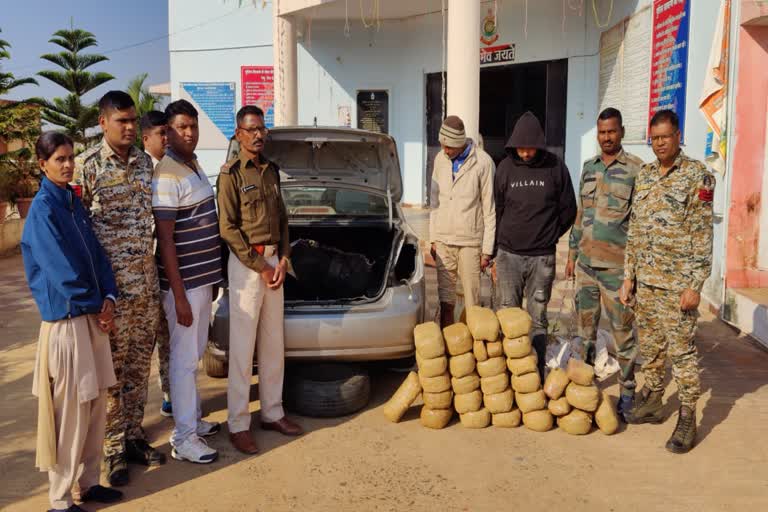 Ganja smuggling in Jagdalpur