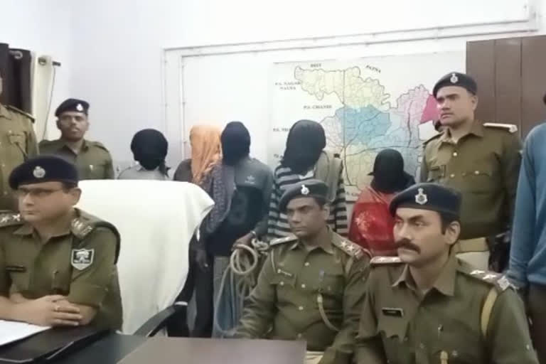 नालंदा पुलिस की बड़ी कार्रवाई, हत्या और लूट मामले में 6 गिरफ्तार