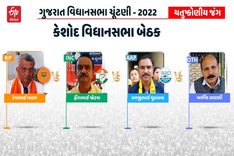 કેશોદ બેઠક પર જામશે ચતુષ્કોણીય જંગ, ભાજપના જ પૂર્વ MLAએ ભાજપ સામે મોરચો માંડ્યો