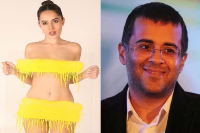 Chetan Bhagat and Urfi Javed statements went viral on social media