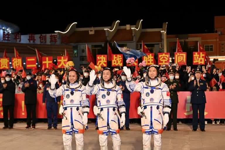 China sent three astronauts to its space station