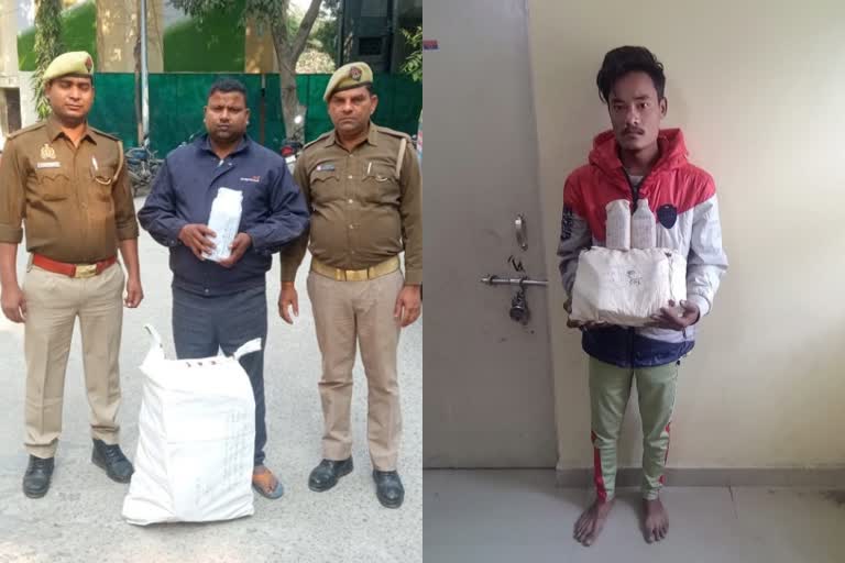 Police arrested two liquor smugglers in noida