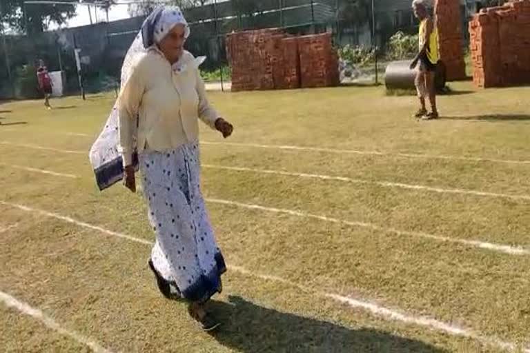 The 80 years old woman won the race in Meerut