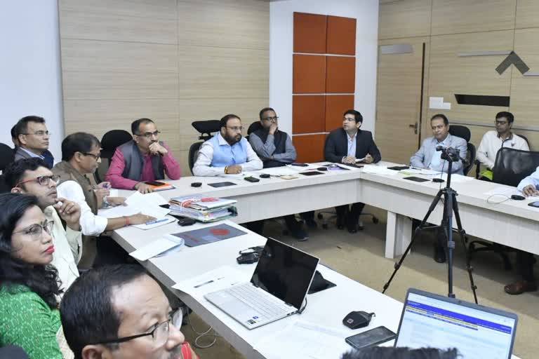 Review meeting by minister Keshab Mahanta