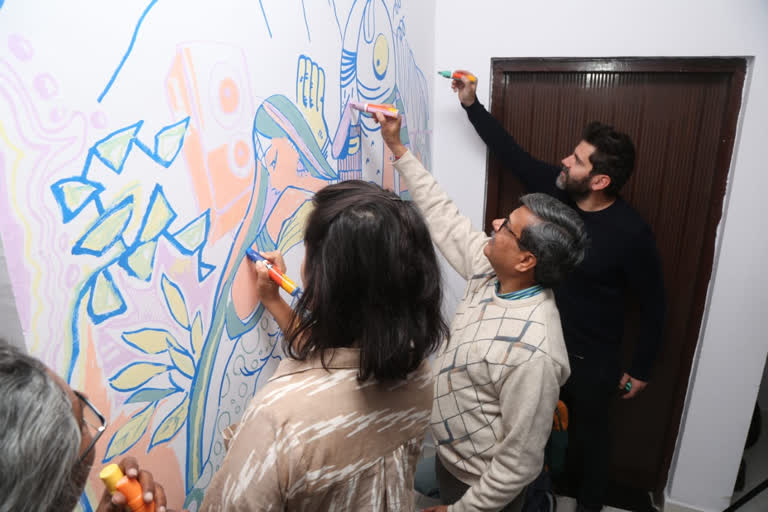 bhopal wall art festival exhibition