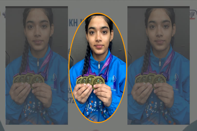 Muskan Wins Four Gold Medals