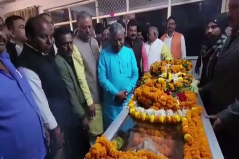 Jharkhand Leaders paid tribute to late Samaresh Singh in Bokaro