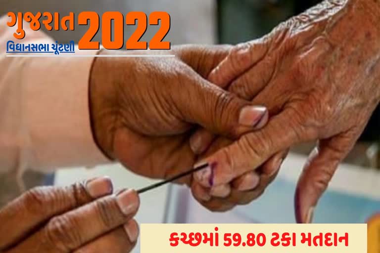 કચ્છની 6 બેઠકો પર 59.80 ટકા મતદાન