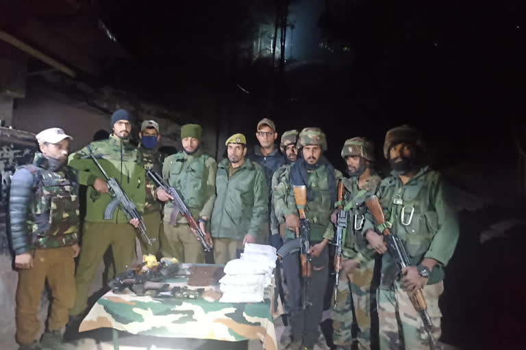Arms, Ammunition Along With Narcotics Recovered in  loc in baramulla