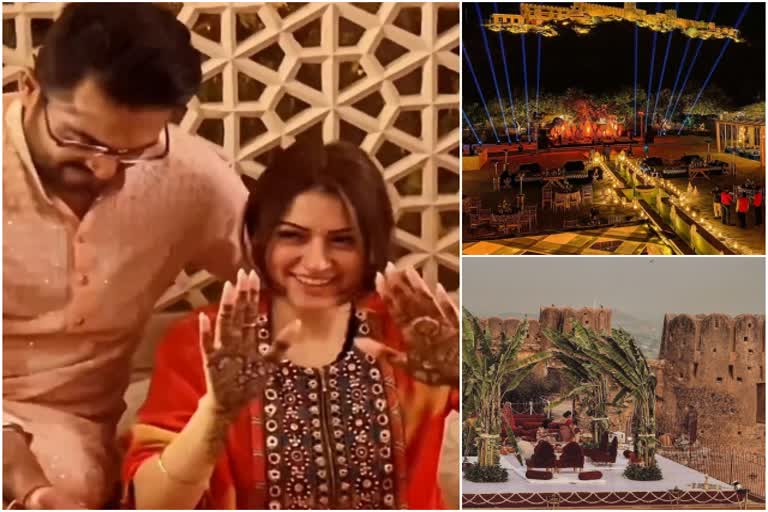 Mehndi Ceremony at Jaipur, Hansika Sohail Wedding