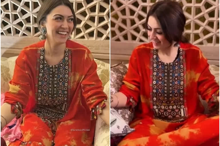 actress hansika motwani royal wedding celebration started in jaipur