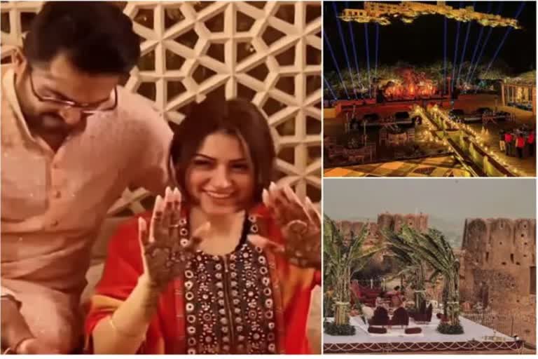 Hansika ki mehandi at jaipur