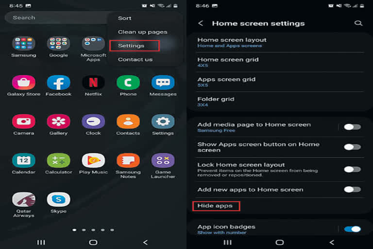 how to hide apps in mobile