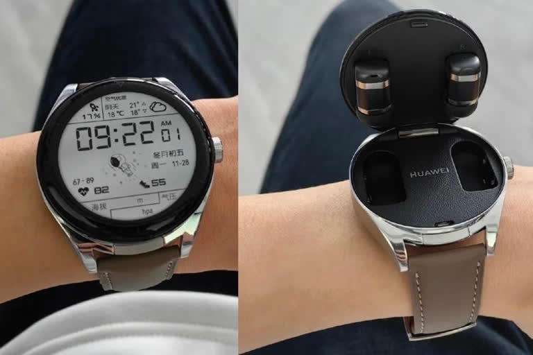 This unique Huawei smartwatch carries earbuds inside