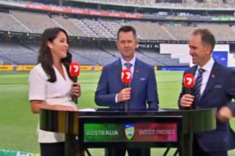 Ricky Ponting  Ricky Ponting returns to commentary  Ricky Ponting sharp chest pains  रिकी पोंटिंग  रिकी पोंटिंग की कमेंट्री में वापसी  रिकी पोंटिंग के सीने में तेज दर्द