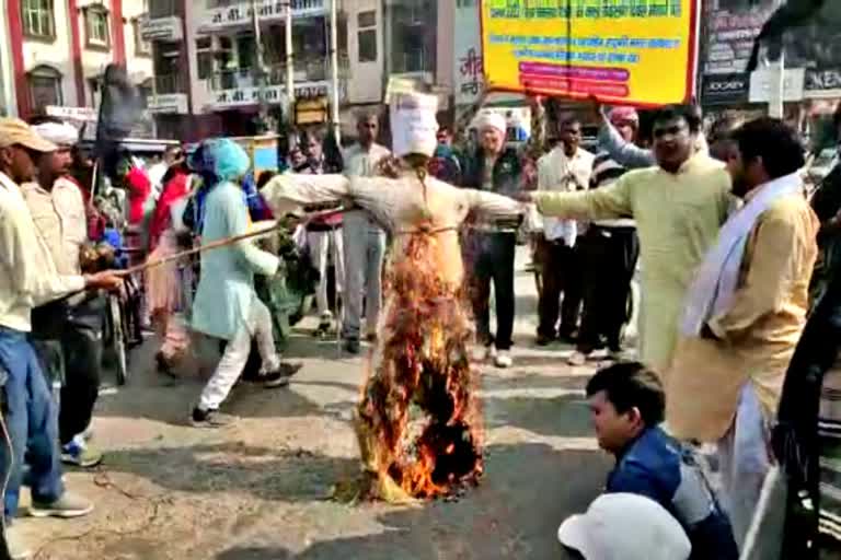 divyang protested in bhiwani