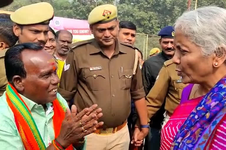 FINANCE MINISTER NIRMALA SITHARAMAN REACHED KASHI TAMIL SANGAMAM IN VARANASI