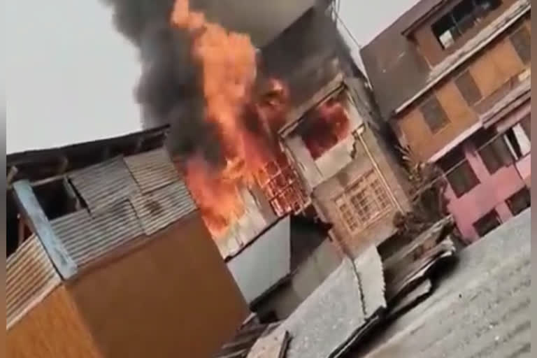 Fire Incident in Srinagar