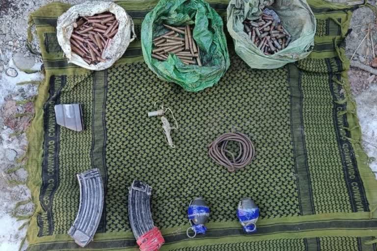 Ammunition recovered in Jammu and Kashmir