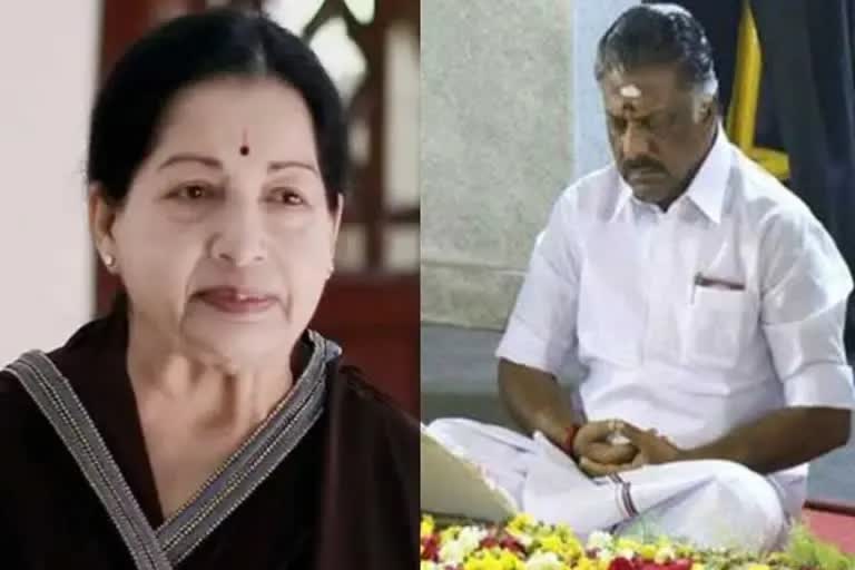 Jayalalithaa death anniversary: ஜெயலலிதா நினைவிடத்தில் ஓபிஎஸ் மரியாதை!