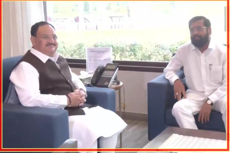 CM Eknath Shinde meets JP Nadda