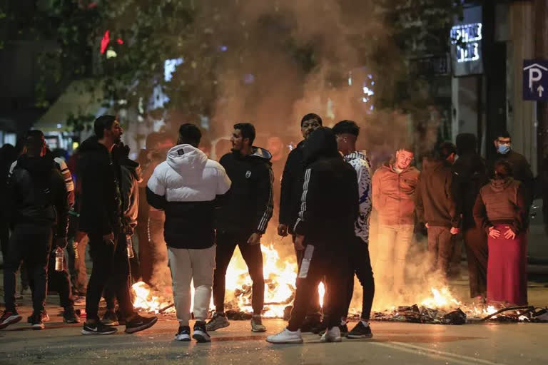 violent protest in greece