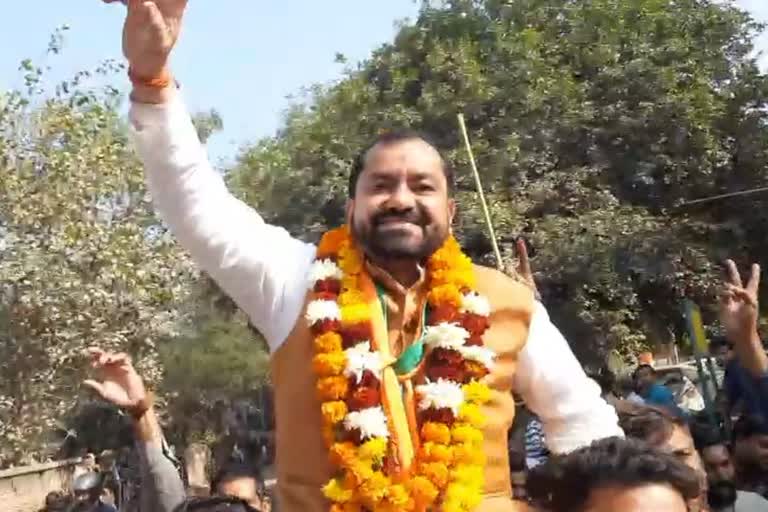 BJP candidate won from Govindpuri ward