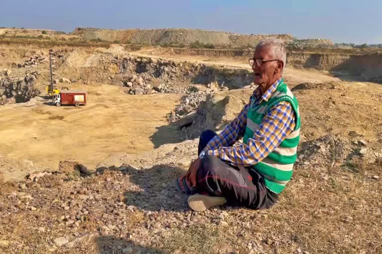 illegal mining on farmer land in rewa