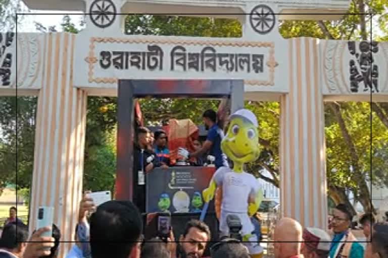 hockey world cup trophy in guwahati