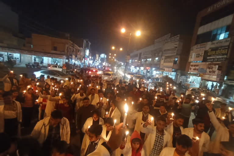 MBBS students protest in Rohtak