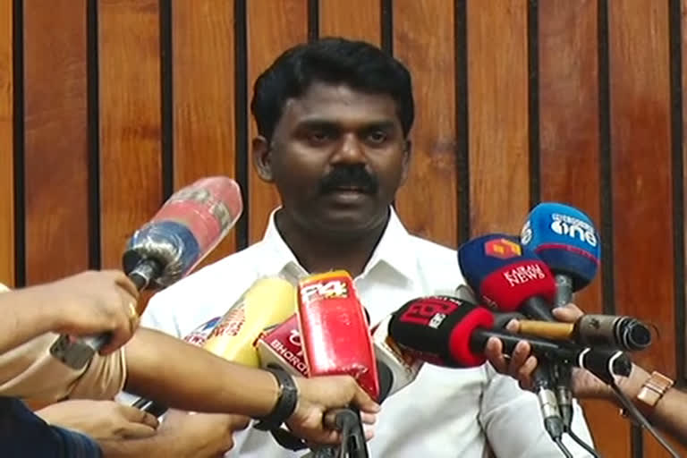 PV Sreenijan complained on Sabu Jacob  MLA PV Sreenijan about his complaint on Sabu Jacob  MLA PV Sreenijan  Sabu Jacob  twenty 20 leader Sabu Jacob  സാബു ജേക്കബ് പൊതുവേദിയില്‍ അപമാനിച്ചു  സാബു ജേക്കബ്  പി വി ശ്രീനിജന്‍  കുന്നത്തുനാട് എംഎല്‍എ പി വി ശ്രീനിജന്‍  ടിന്‍റി ട്വന്‍റി അധ്യക്ഷന്‍ സാബു ജേക്കബ്