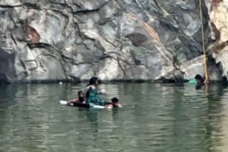 kerala Bride falls 120 feet deep granite quarry