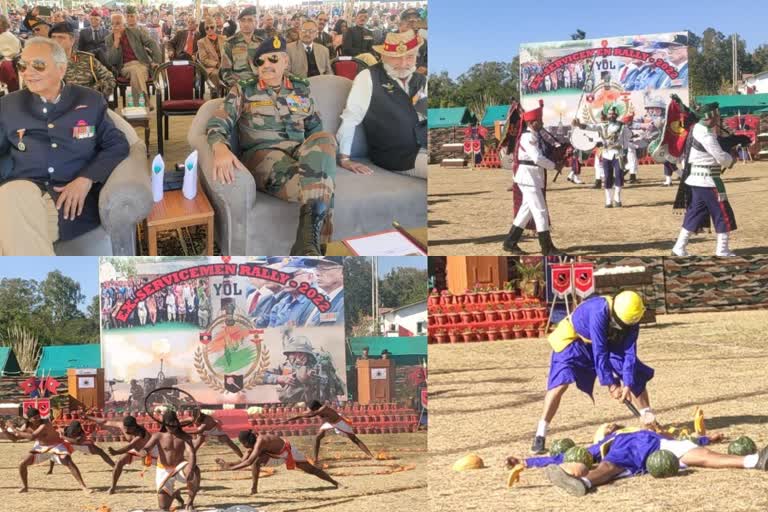 Ex Servicemen Rally at Rajendra Stadium