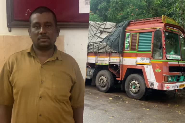 lorry driver arrest  bike rider death  accident in trissur  accident  trissur bike rider death  thrissur akash death  latest news in thrissur  latest news today  ബൈക്ക് യാത്രികന്‍ മരിച്ച സംഭവം  അജ്ഞാത വാഹനമിടിച്ച്  തമിഴ്‌നാട് സ്വദേശി പിടിയില്‍  മരത്താക്കര കുഞ്ഞനം  തമിഴ്‌നാട് സേലം സ്വദേശി  ആകാശ്  ടോറസ്സ് ലോറി  ആകാശിന്‍റെ മരണം  തൃശൂർ ഏറ്റവും പുതിയ വാര്‍ത്ത  ഇന്നത്തെ പ്രധാന വാര്‍ത്ത