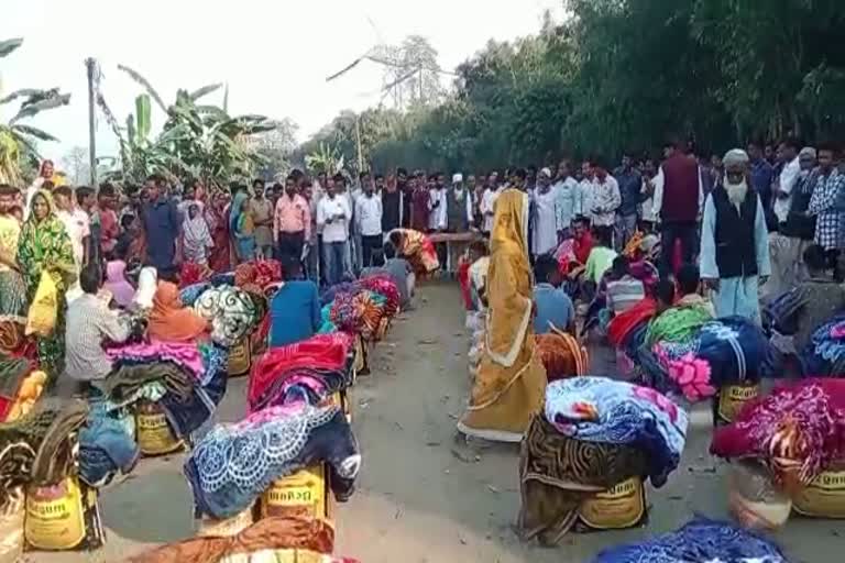 AIUDF distributed food items to evicted families of Barpeta Road