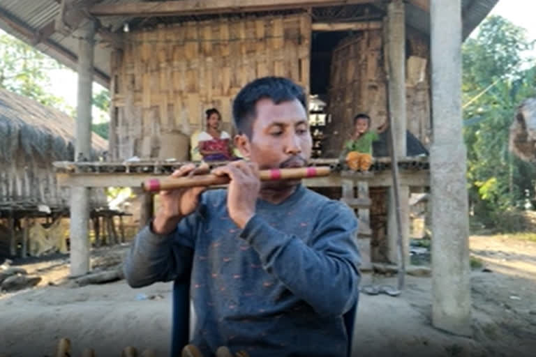 Flute player Tadak Patir
