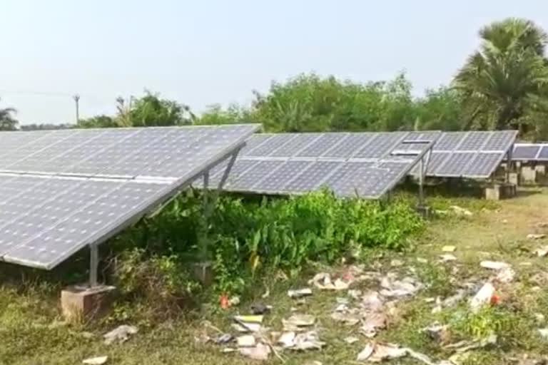 Two solar plants in Mousuni Island in tatters